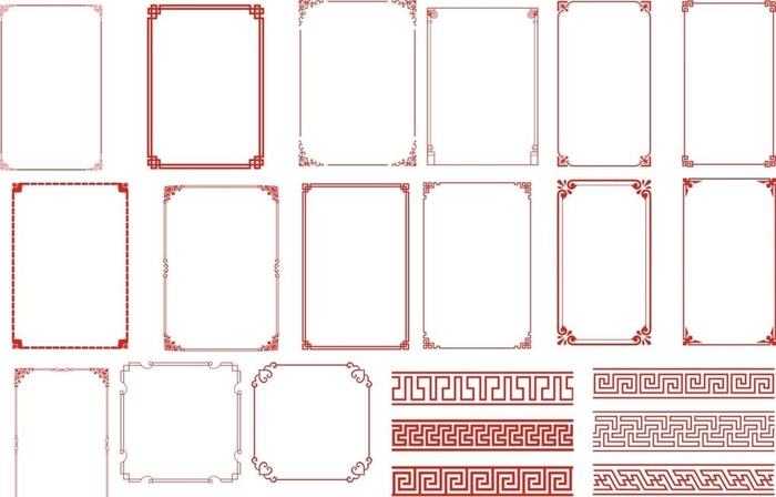 边框图片cdr矢量模版下载