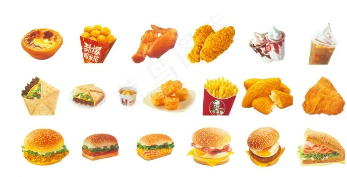 KFC素材大集合图片(9449x4961)psd模版下载