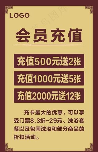 会员充值海报图片