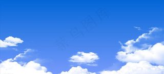 蓝天白云展板 蓝色展板图片