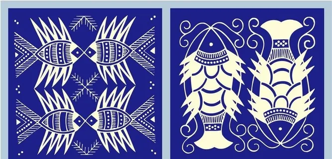 苗族花纹图案图片