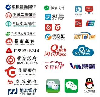 常用银行标志及移动支付标志图片