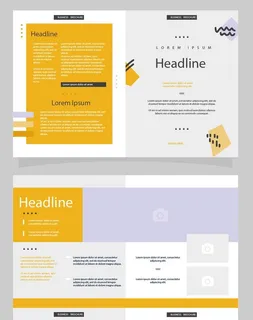 双折页素材样机图片