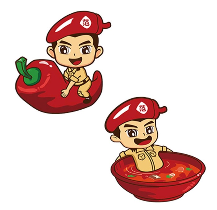 范椒官动作延展图片ai矢量模版下载