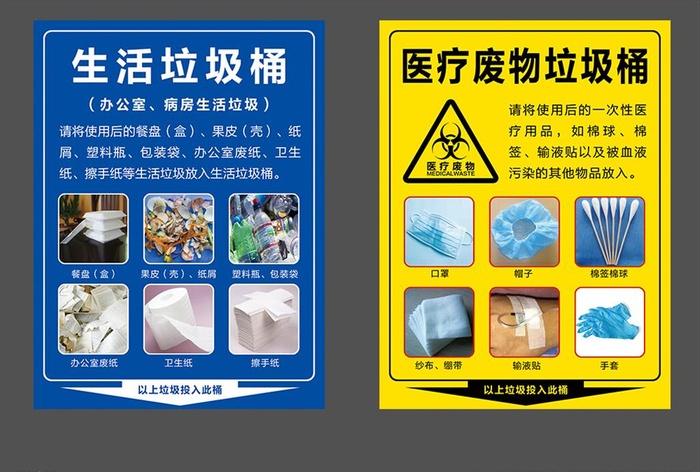 生活垃圾医疗废物垃圾桶图片