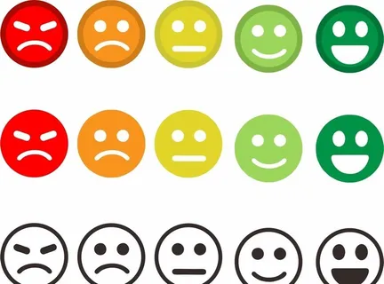 满意度笑脸评价图片
