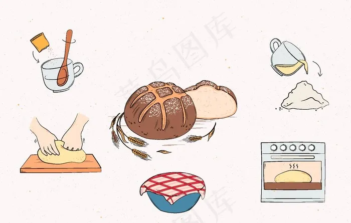 矢量厨房蔬菜食品素材图片