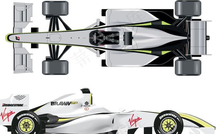 F1方程式赛车图图片eps,ai矢量模版下载