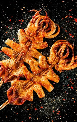 烤鱿鱼图片