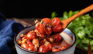 龙虾虾尾美食食材背景素材图片