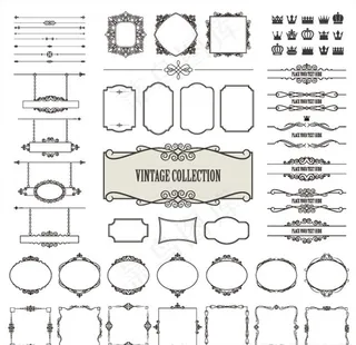 花纹边框设计图片