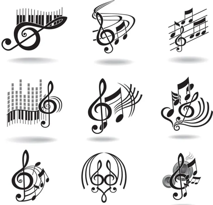 音乐元素图标图片