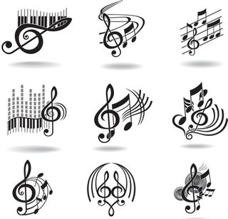 音乐元素图标图片