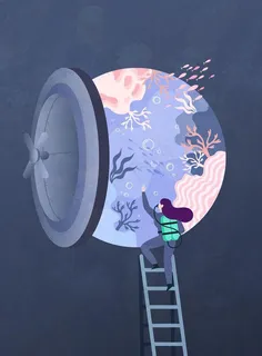 成长插画   图片