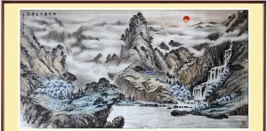 旭日东升吉祥来图片