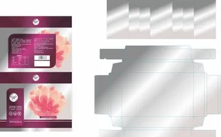 胶原蛋白液折叠盒展开图图片