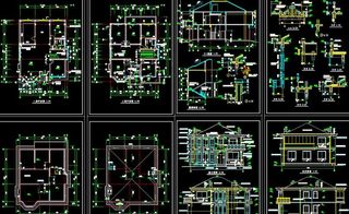 别墅设计建筑图纸图片