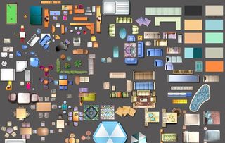 室内彩平图图片