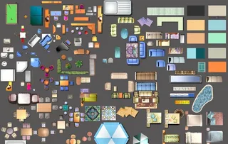 室内彩平图图片