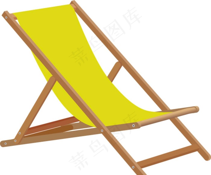 矢量沙滩椅图片