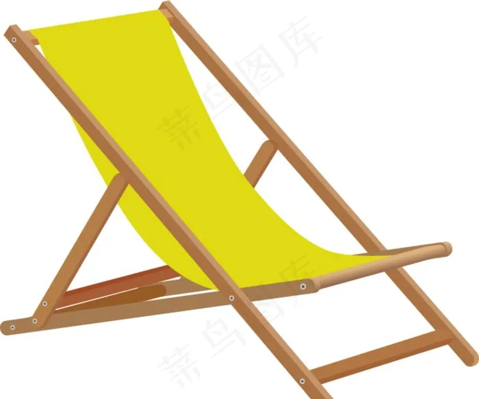 矢量沙滩椅图片ai矢量模版下载