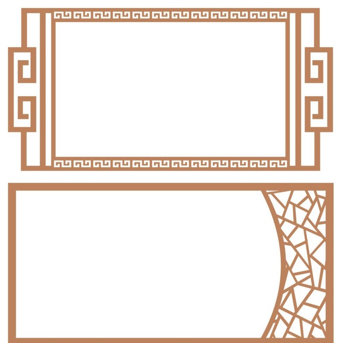 雕刻边框图片cdr矢量模版下载