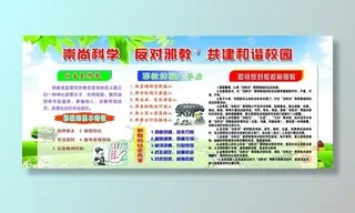 崇尚科学 反对*图片