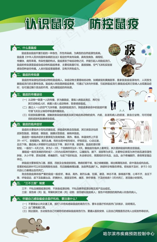 鼠疫展板设计图片psd模版下载