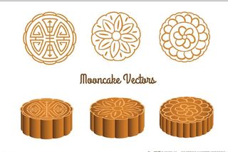 月饼矢量图片