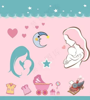 母婴装饰图标图片