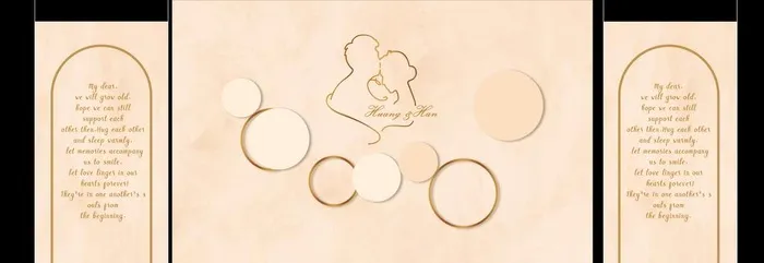香槟色婚礼背景图片