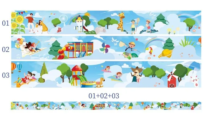 儿童乐园类门头海报图片ai矢量模版下载