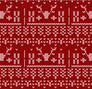 圣诞针织图案背景图片