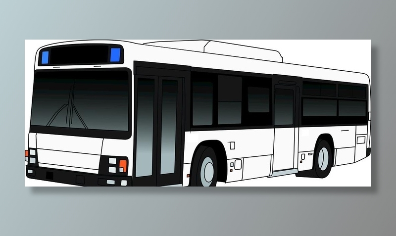 大巴士素材矢量图图片