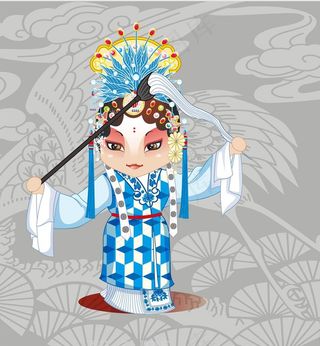 卡通京剧人物图片