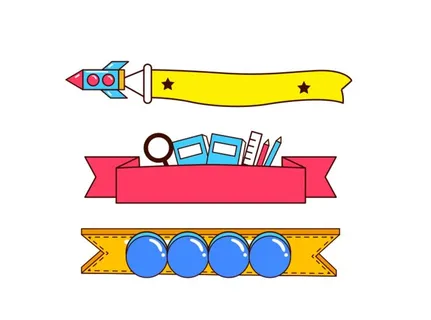 开学季促销标签图片