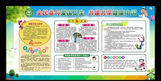 爱国卫生月展板图片