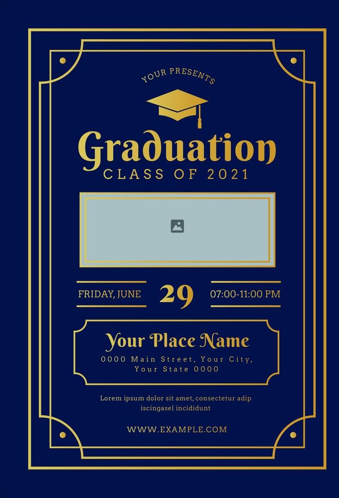 轻奢风复古文字型海报设计图片