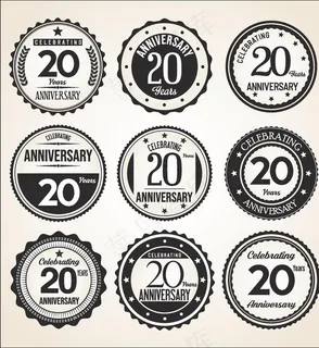 复古邮票徽标图片