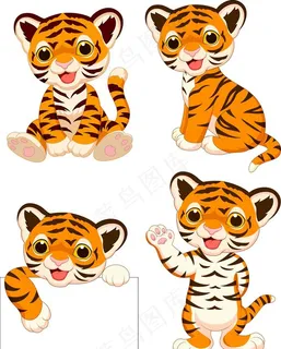 手绘卡通动物 图片