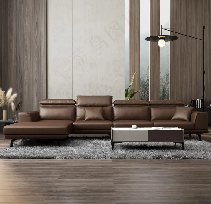 意式高端转角沙发图片