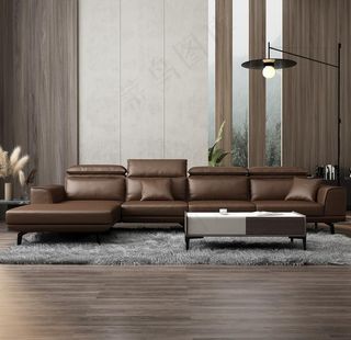 意式高端转角沙发图片