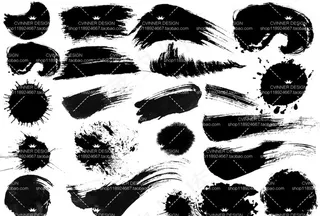 毛笔笔刷 毛笔笔触