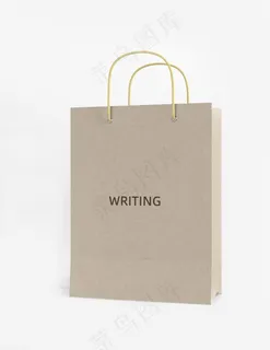 牛皮纸手提袋样机图片