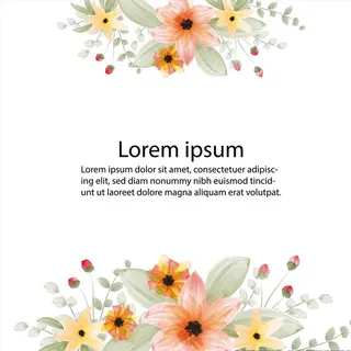 淡彩花边框图片