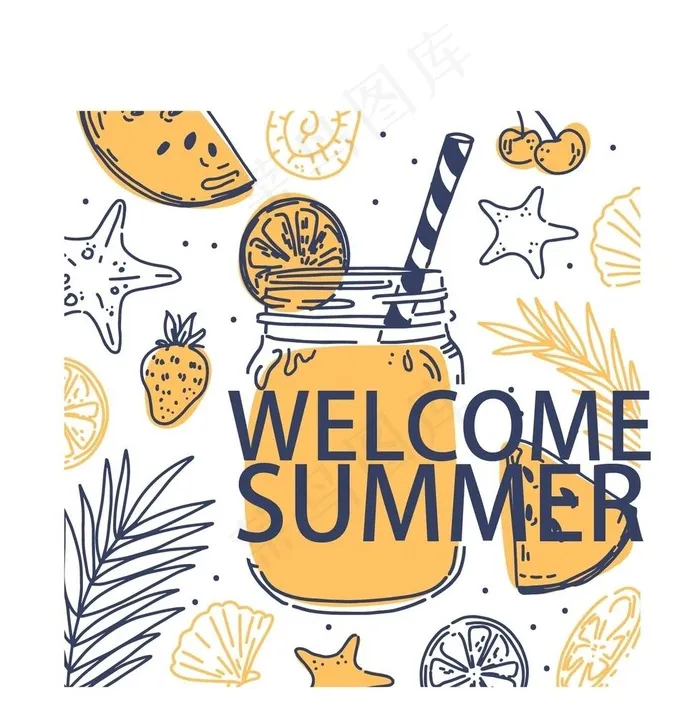 假日元素图片ai矢量模版下载