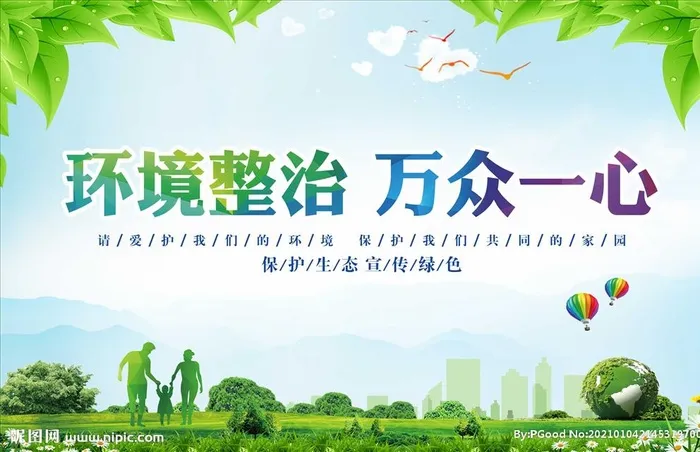 环境治理图片cdr矢量模版下载