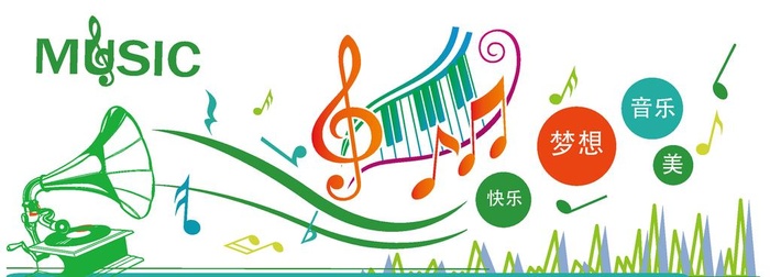 音乐形象墙图片