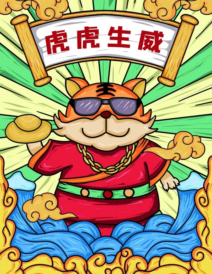 虎虎生威图片(3543x4724)psd模版下载