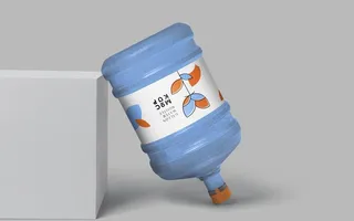 家用饮水桶装纯水包装样机 图片